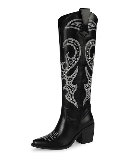Wetkiss Side-Zip Western Boots