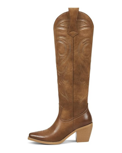 Wetkiss Side-Zip Western Boots