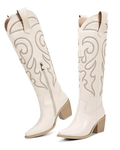 Wetkiss Side-Zip Western Boots