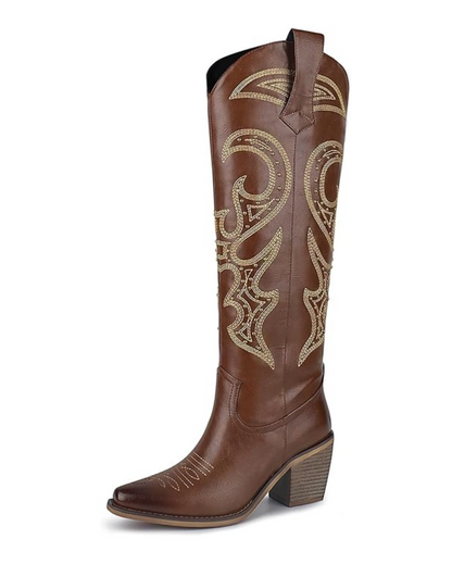Wetkiss Side-Zip Western Boots