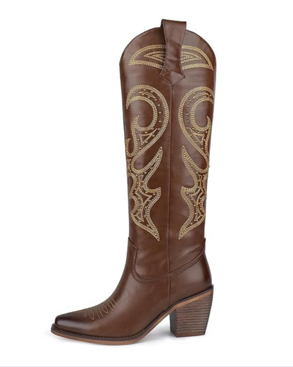 Wetkiss Side-Zip Western Boots