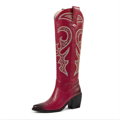 Wetkiss Side-Zip Western Boots