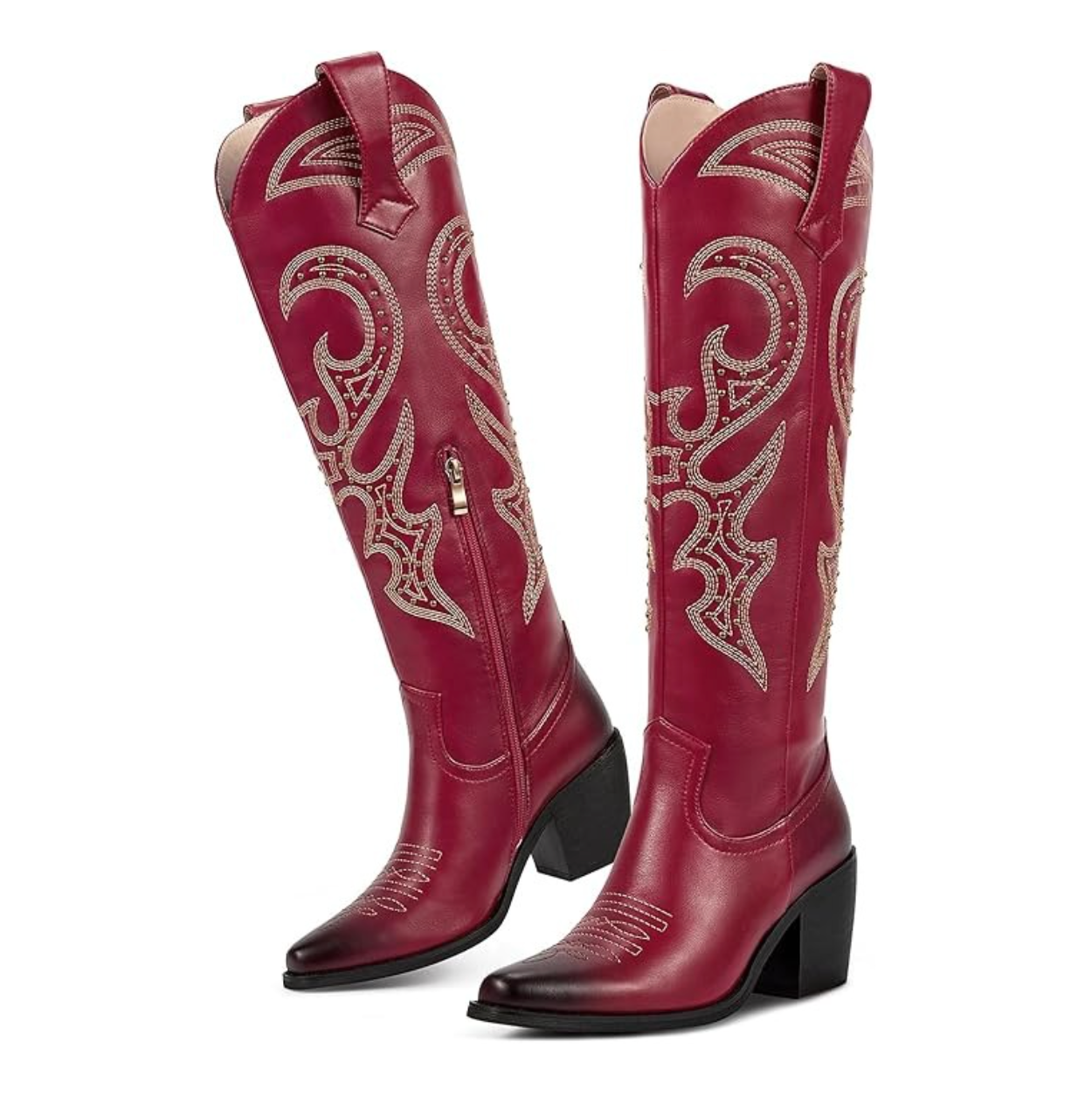 Wetkiss Side-Zip Western Boots