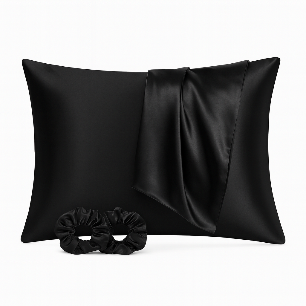 Vielit Satin Pillowcases Set with Scrunchies